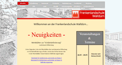 Desktop Screenshot of frankenlandschule.de